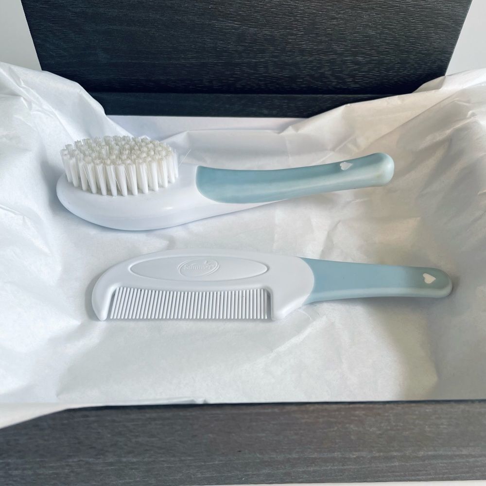 Brand New Summer Super Soft Baby Comb And Brush Set (Tiffany)